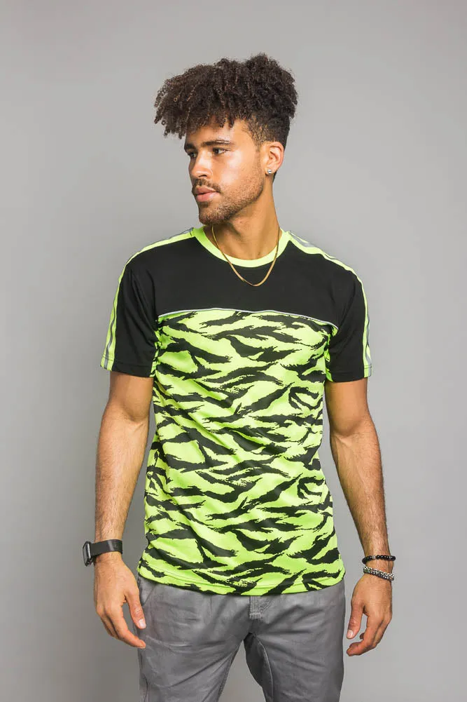 Reflective Tiger Striped T-Shirt