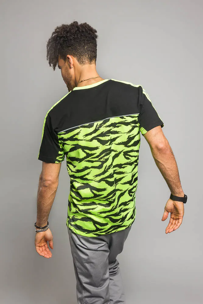 Reflective Tiger Striped T-Shirt
