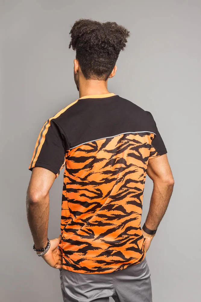 Reflective Tiger Striped T-Shirt
