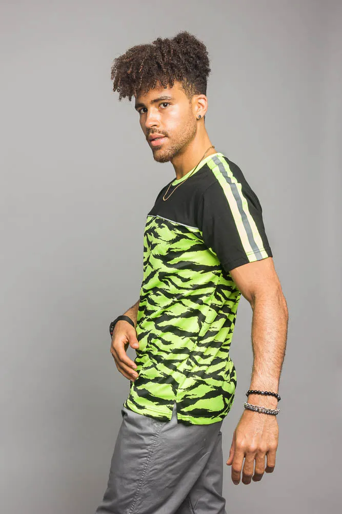 Reflective Tiger Striped T-Shirt