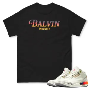 Retro 3 J. Balvin Medellin Sunsets Shirt