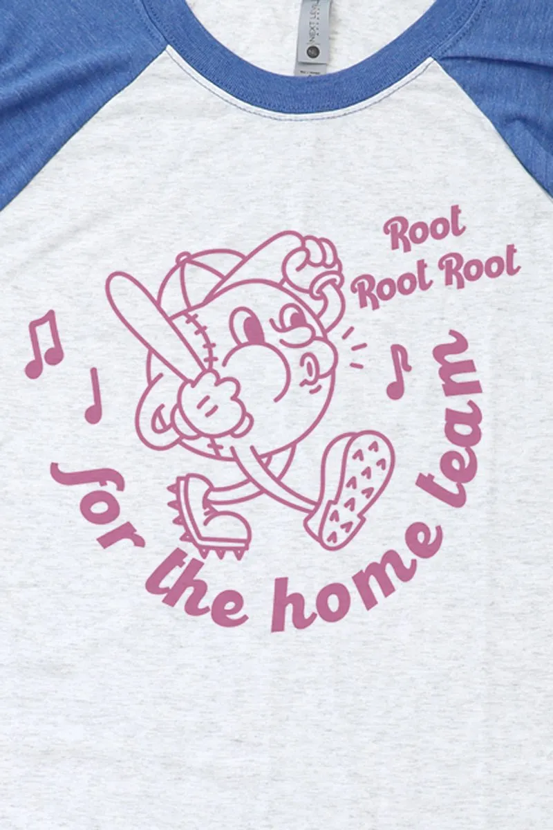 Root For The Home Team Tri-Blend Unisex 3/4 Raglan