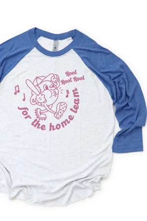 Root For The Home Team Tri-Blend Unisex 3/4 Raglan