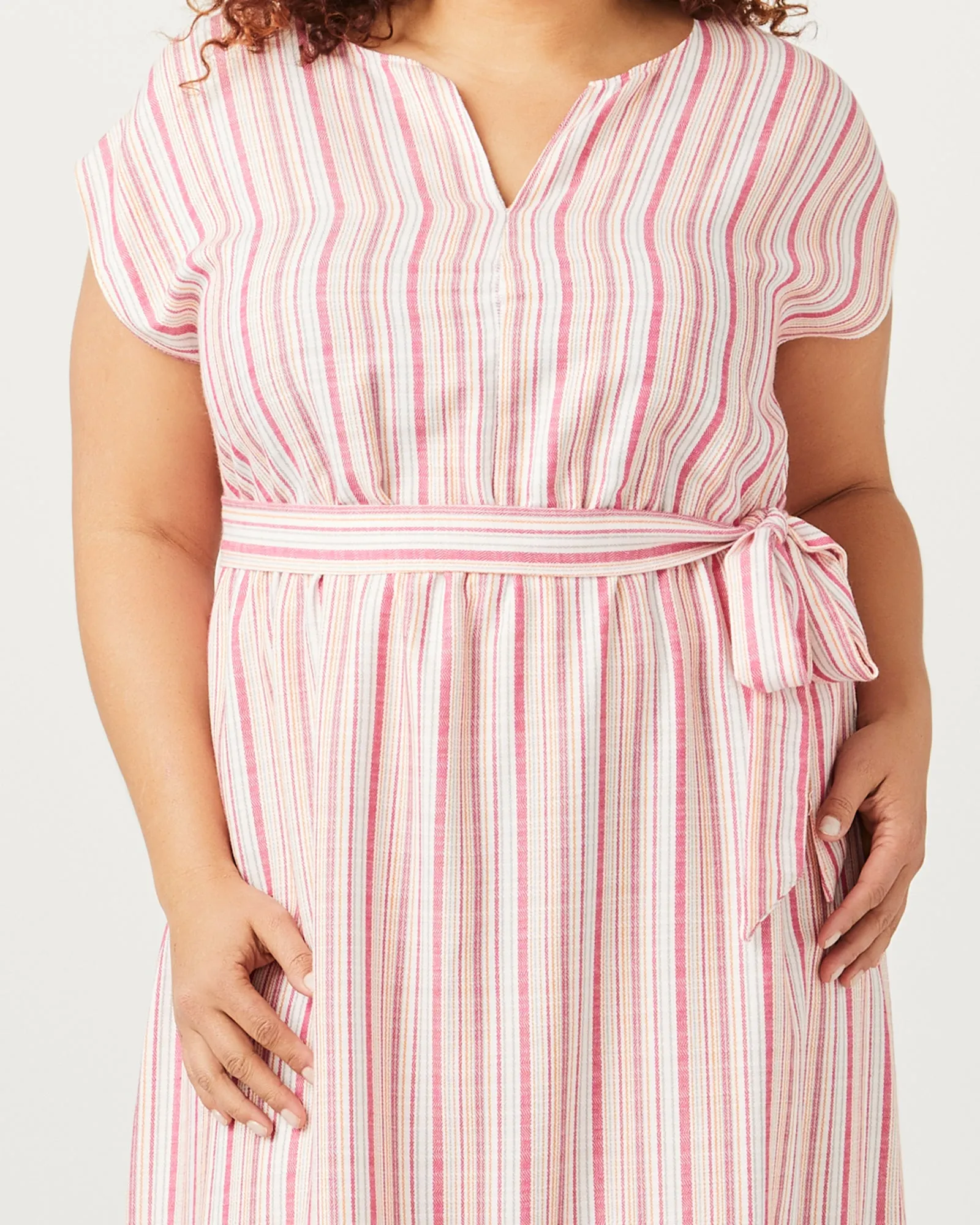 Rosalie Midi Dress | Magenta / Yellow
