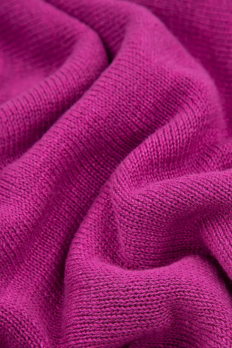 Rosette Fuchsia Linen Jumper