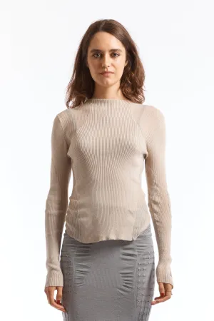 Sheer Knit Dark Ivory