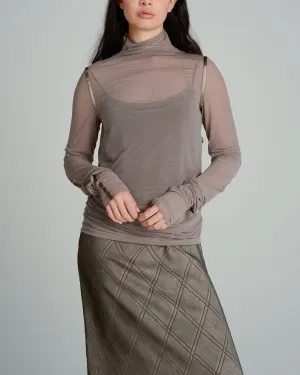 Sheer Long Sleeve Mushroom