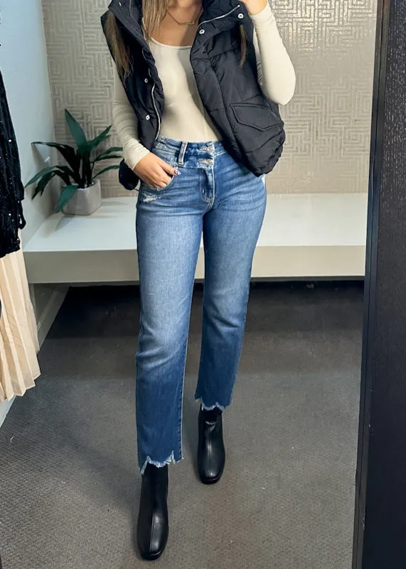 Stevie High Rise Slim Straight-Restocked