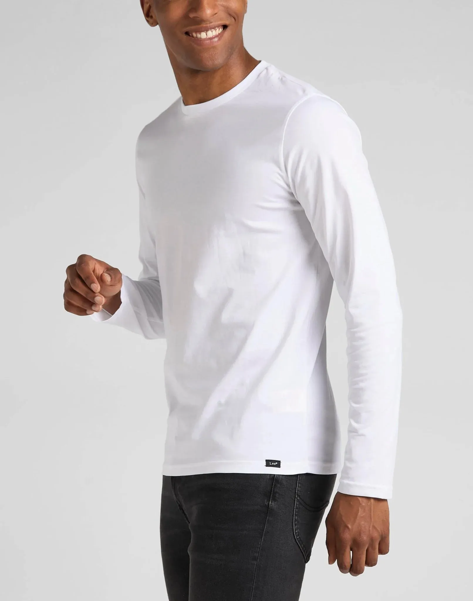 Twin Pack Crew Long Sleeve In Black/White