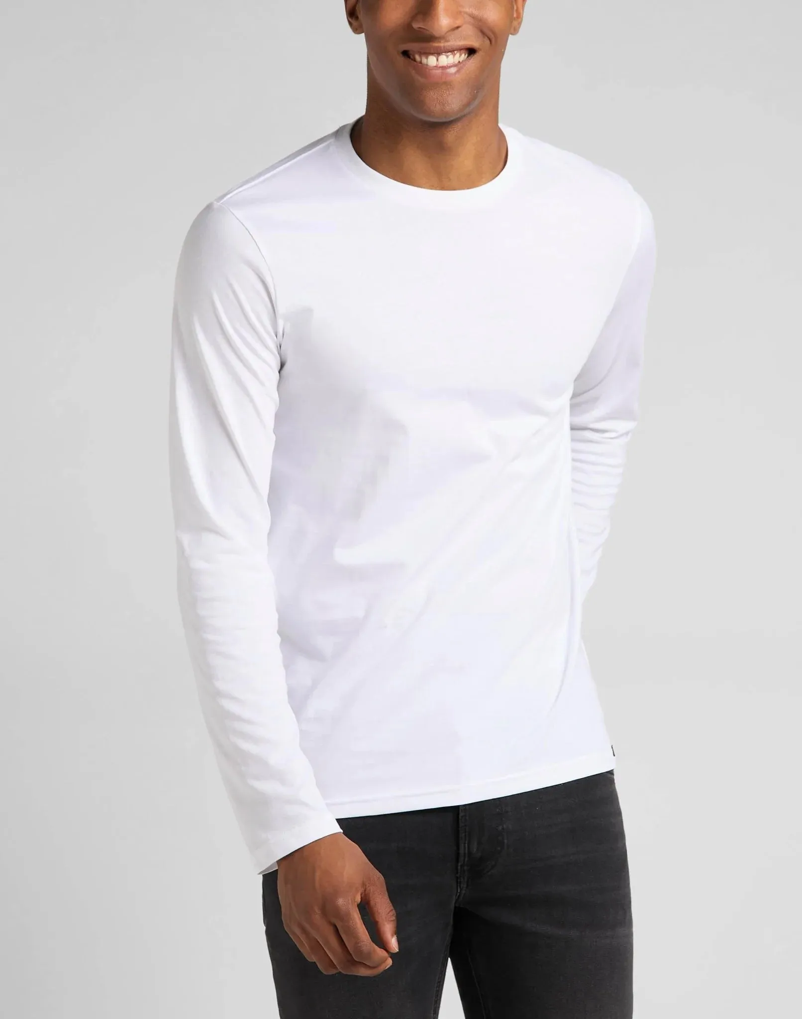 Twin Pack Crew Long Sleeve In Black/White