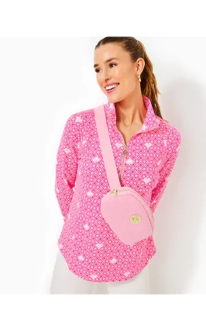 UPF 50  Skipper Popover - Passion Fruit Pink Fluttering Hearts
