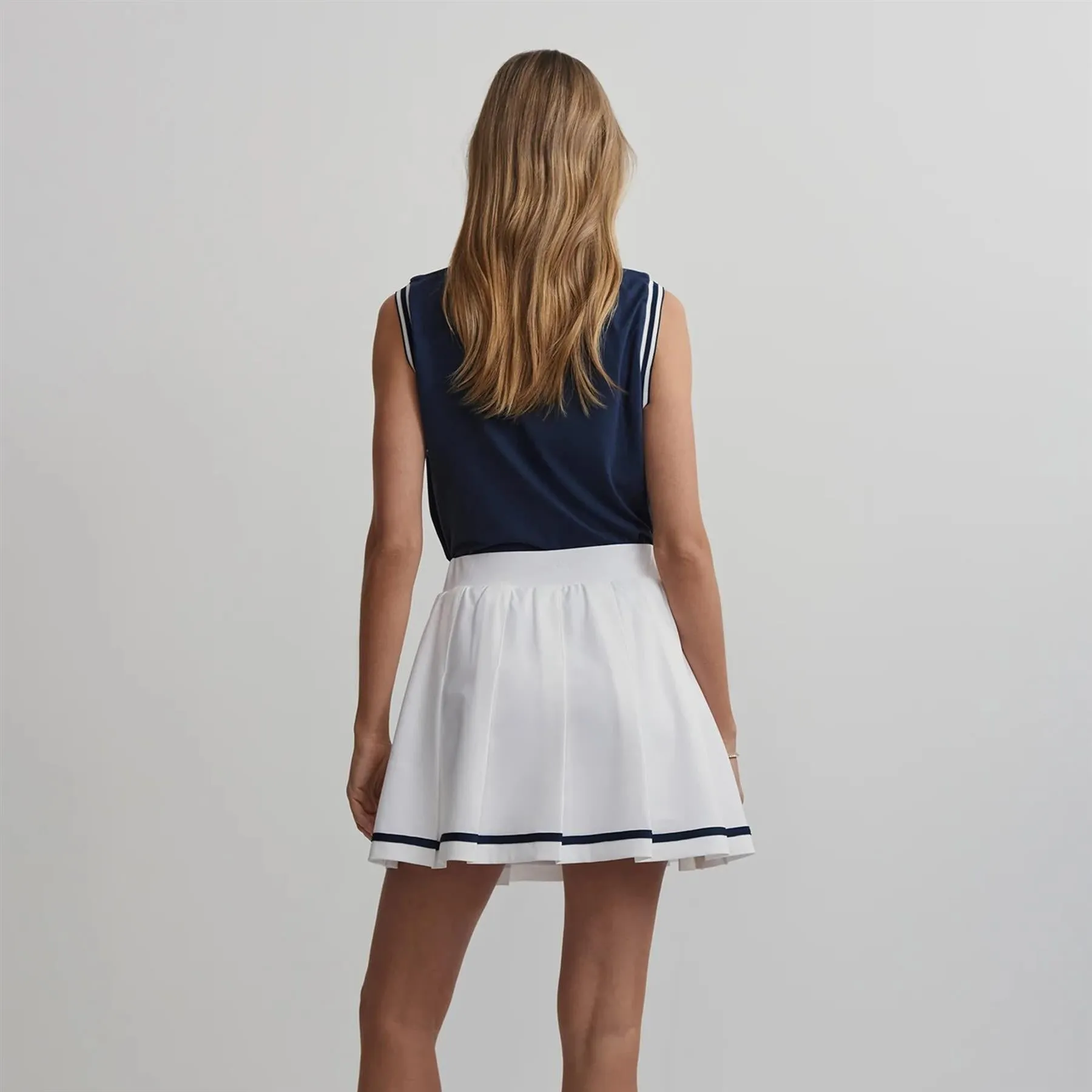 Womens Clarendhon High Rise 16 Inch Skort White - 2025