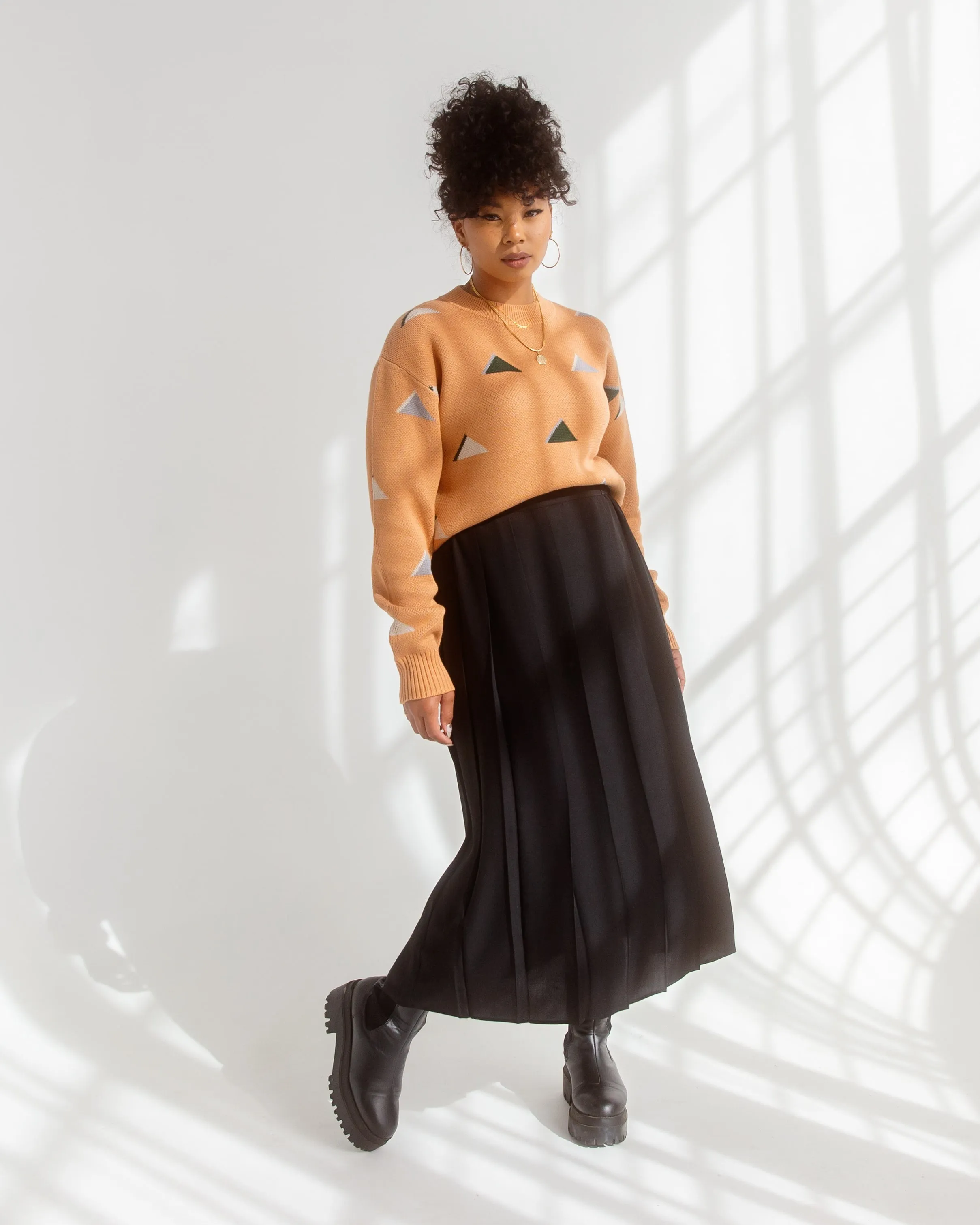 Yama Crewneck Sweater - Caramel