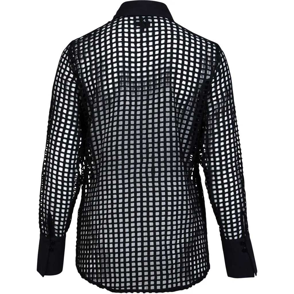Yara Transparent Shirt - Black